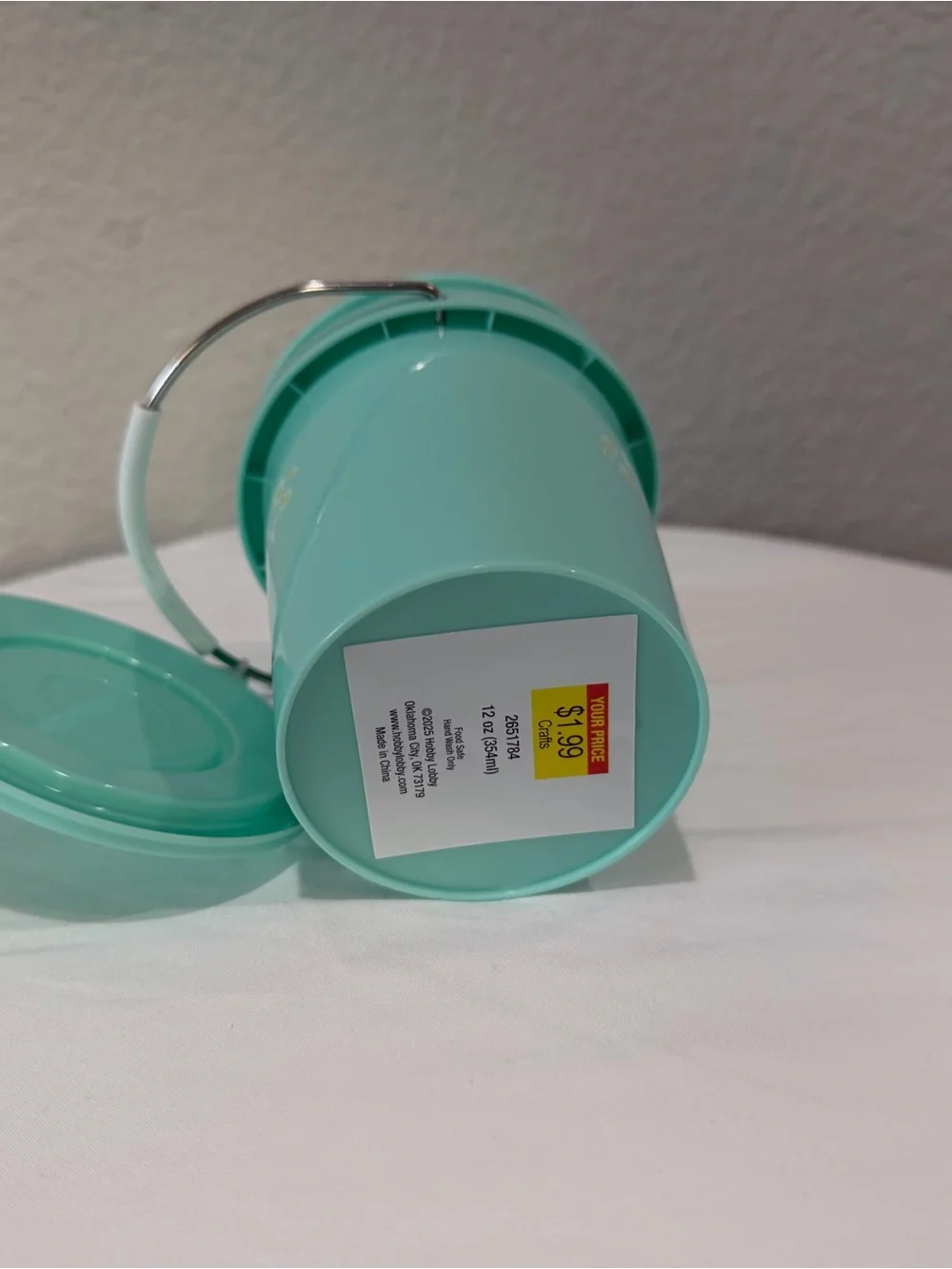 Hobby Lobby Mint Green Party Favor Pail